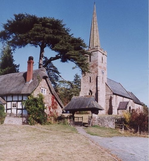 "Church and Church House, Stretton Grandison, Herefordshire" by Paul