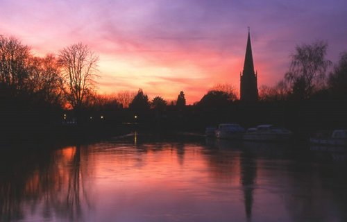 Sunset over Abingdon