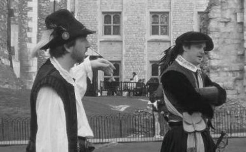 The sword fighters at the Tower of London