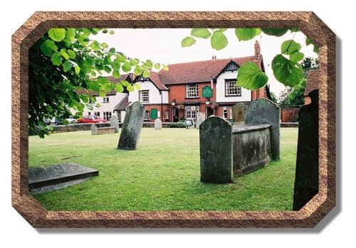 King's Head pub from the church yard. Bradwell on Sea, Essex
