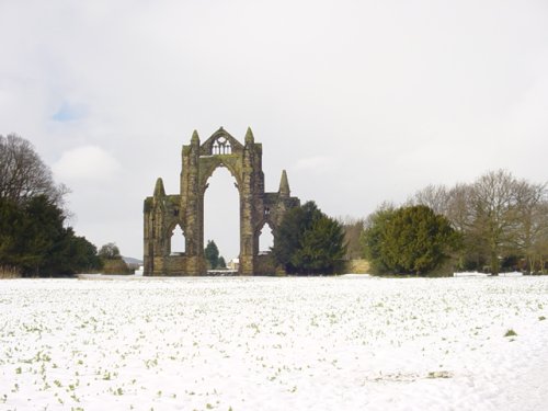 Guisborough Priory in the snow 2003
