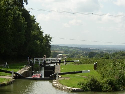 Caen Hill Lock Flight, Devizes, Wilsthire. Summer 2004