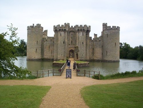 Front entrance to Bodiam Castle, East Sussex