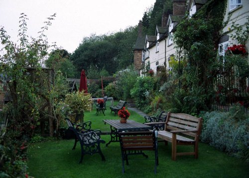 Coalbrookdale, Tea Kettle Cottages, Garden