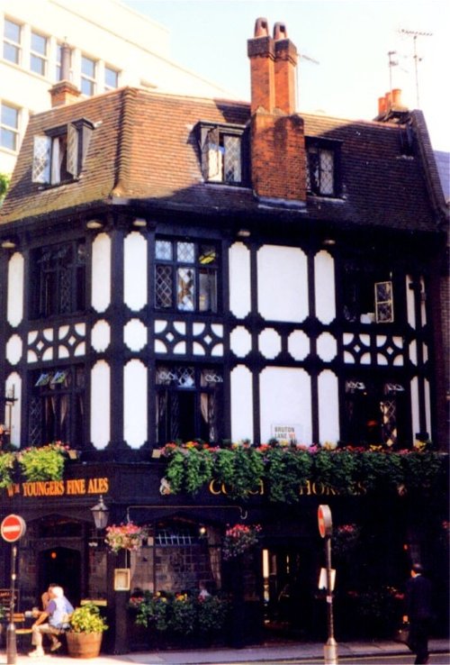 One of the many Coach & Horses in London.  This one is Mayfair, off New Bond St.