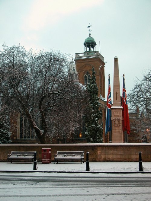 Just behind All Saints Church, Northampton