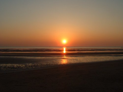 Sunset at Crosby, Merseyside