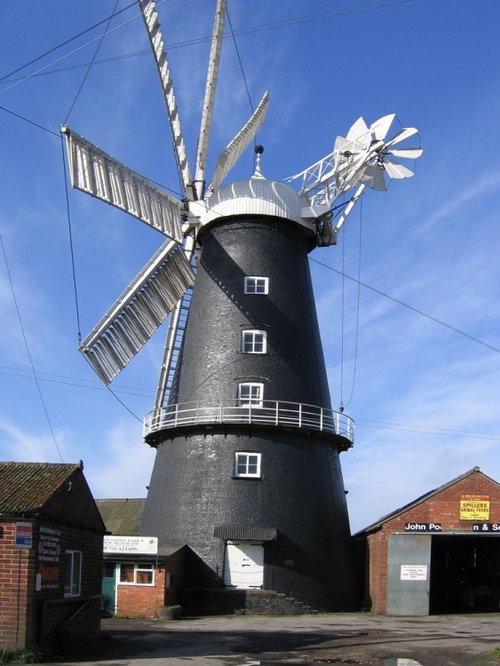 Pocklington's Mill, Heckington. The only eight sail windmill remaining