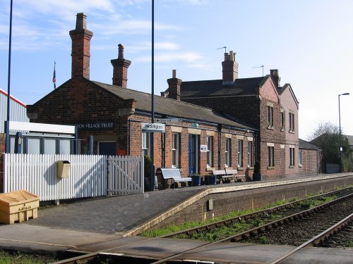 Heckington station. There is a small railway museum in the main building