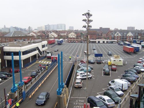 Leaving the Isle of Wight by ferry