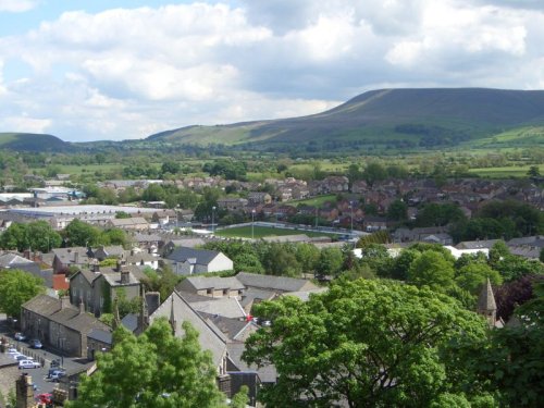 View of Clitheroe from the Castle