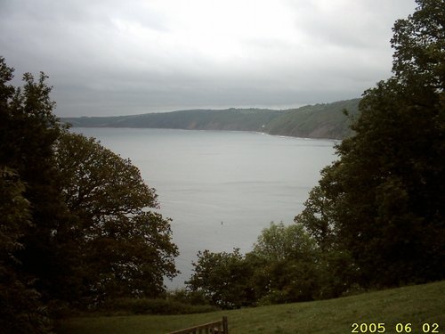 Looking across the water from above Clovelly