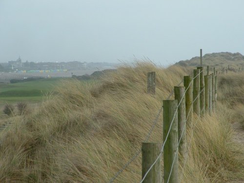 Littlehamton from the West Beach in winter