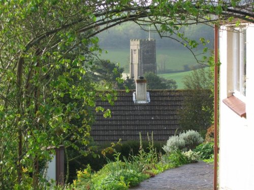 View of St. Michael's and All Angels Church, Stokenham, Devon