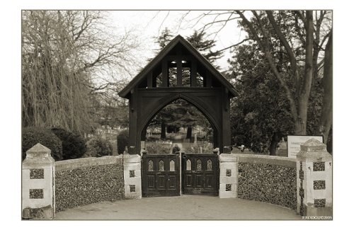 Main entrance of Swanscombe's cemetery