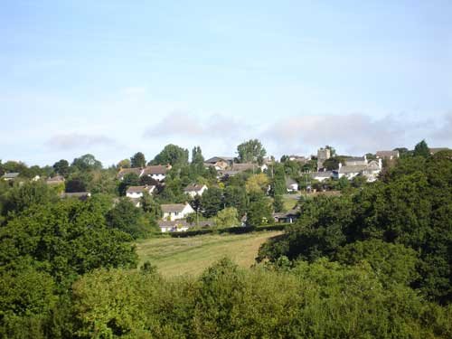 Village of Zeal Monachorum in Devon
