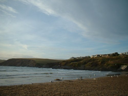 South Devon cliffs from Bigbury-on-sea.