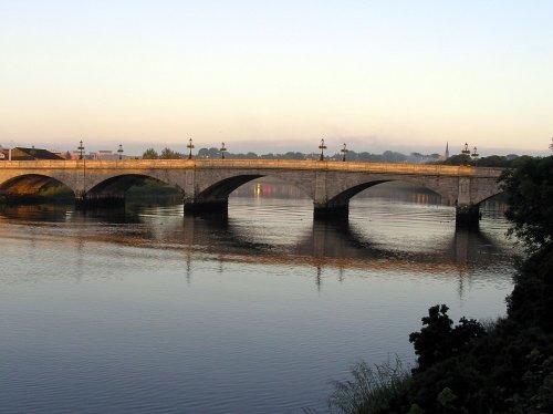 Dawn on the river Dee Aberdeen