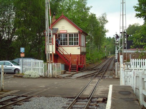Alston Station signal box. Cumbria.
