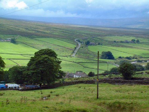 View over to Heartside from Garrigill, Cumbria.