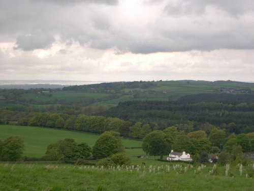 Delamere Forest and River Mersey from Pale Heights, Cheshire