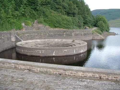 'Plug hole', Ladybower Reservoir, near Bamford, Peak District.
