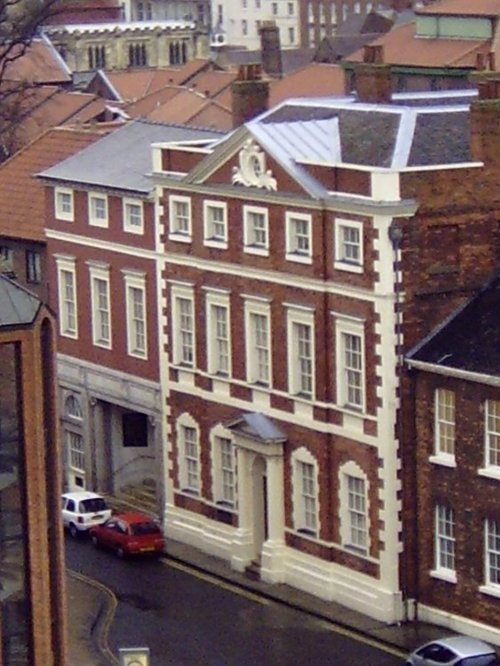 "Fairfax house in York. Taken from Clifford's Tower" by Stephen at
