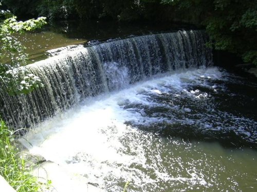 Weir on the Goyt river, Marple