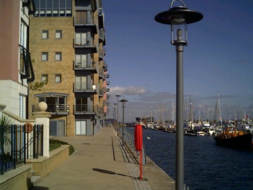 Portishead Harbour, now re-developed as
a marina and apartment buildings