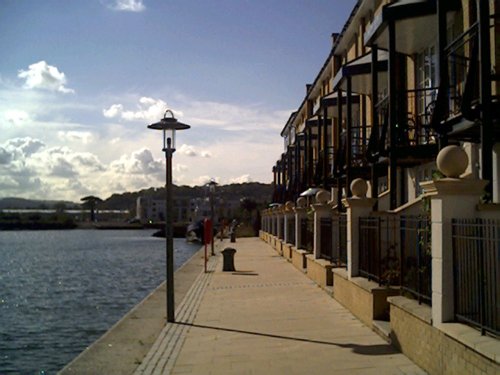 Portishead Harbour, now re-developed as
a marina and apartment buildings