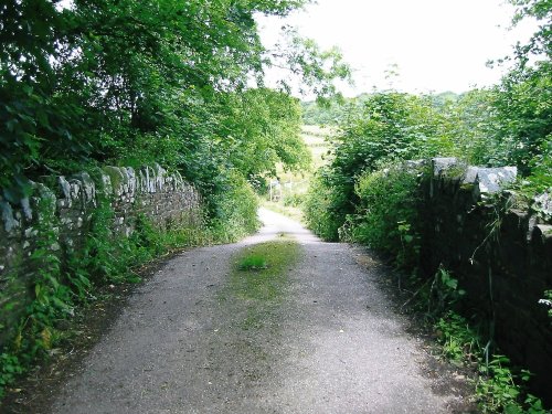 Ancient footbridge from Coldridge to Brushford, Devon (taken in July 2005).
