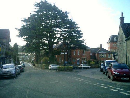 This is the square in Tisbury, Wiltshire