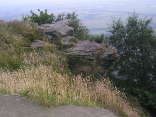 Beautiful rock formation on Helsby Hill.