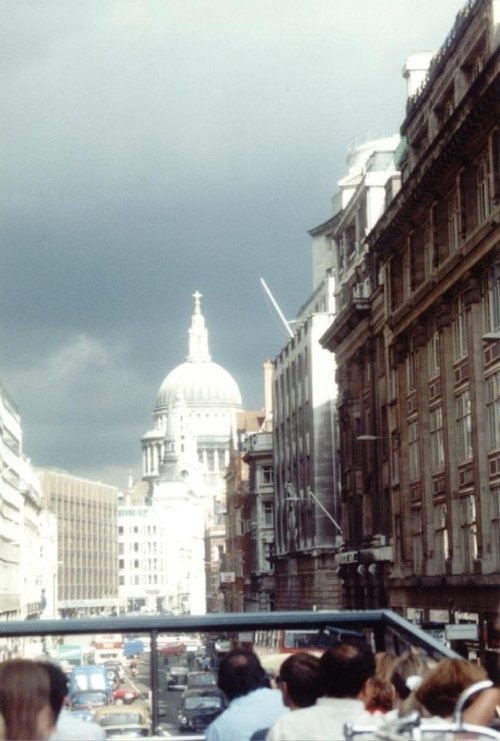 St Pauls under a moody sky, London