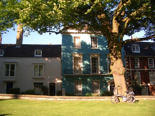 Minster Yard in the heart of the Cathedral Quarter, Lincoln.