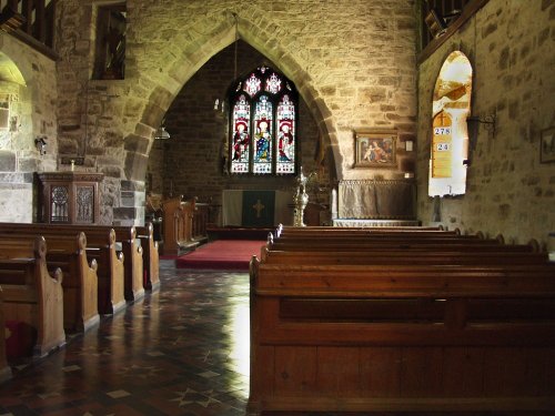 Inside Ocle Pychard Church
