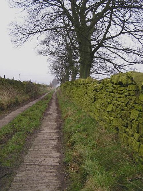 A wintery lane above Holmfirth, The West Riding