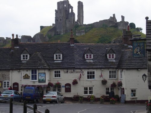 Corfe Castle in Corfe, Dorset