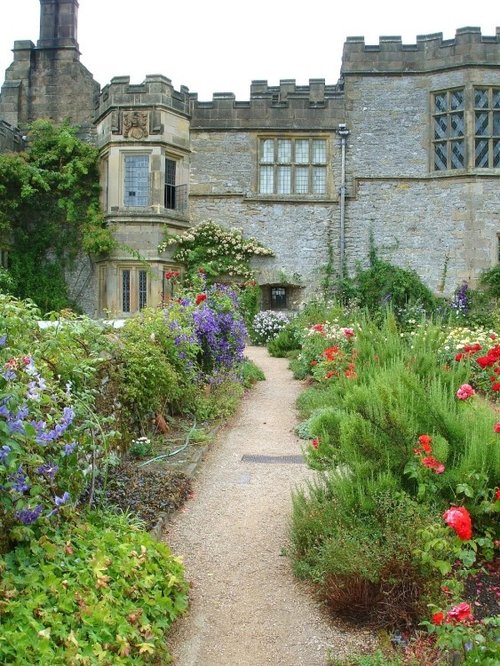 In the garden, Haddon Hall, Derbyshire