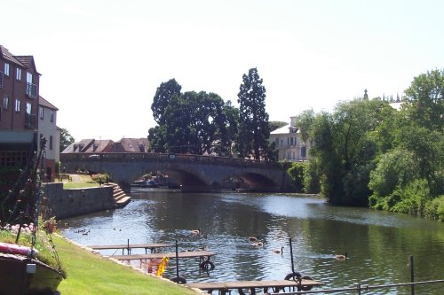 This is Evesham back in july on a summer day