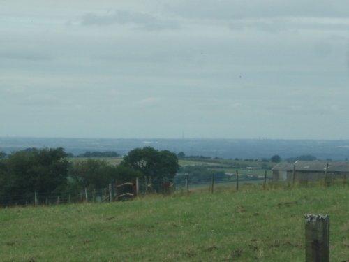 Look closely to see Blackpool Tower,(over thirty miles away),from, Tockholes, Lancashire.