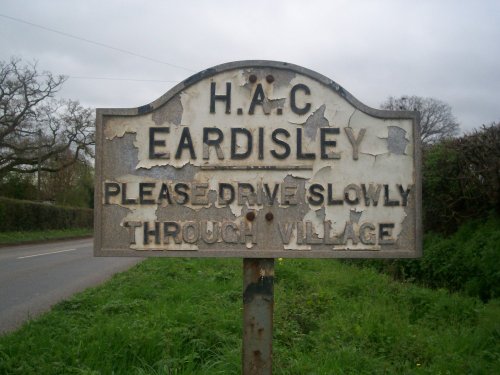 Village sign at Eardisley, Herefordshire