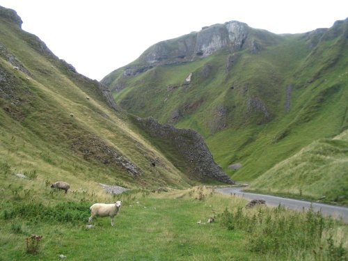 Winnats Pass near Castleton, Derbyshire. August 2006