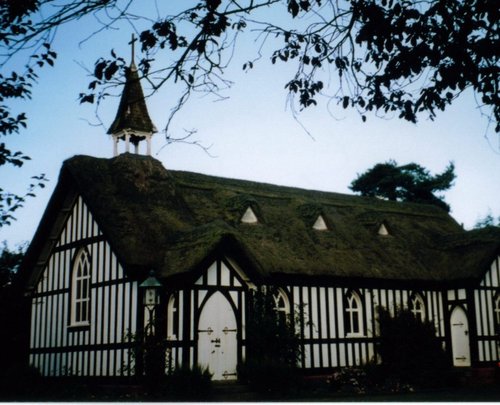 The little thatched church at Little Stretton, Shropshire