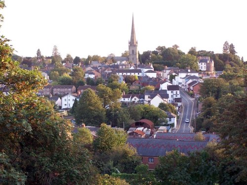 Ross-on-Wye viewed from Vaga Crescent.