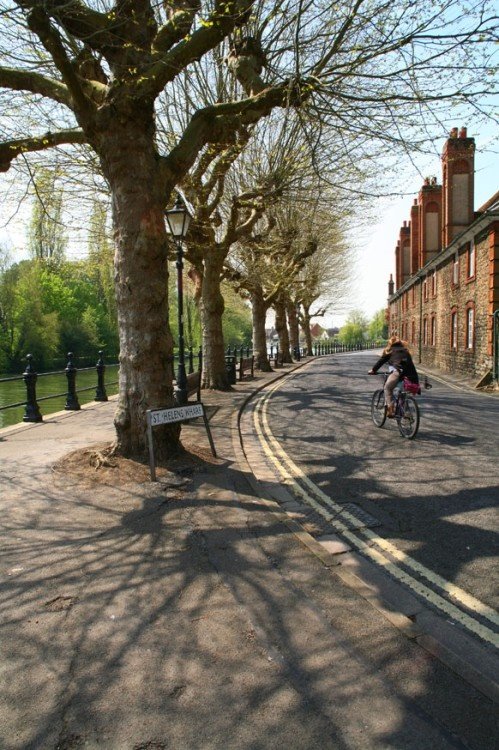 St Helen's Wharf, Thames embankment, Abingdon, Oxfordshire.