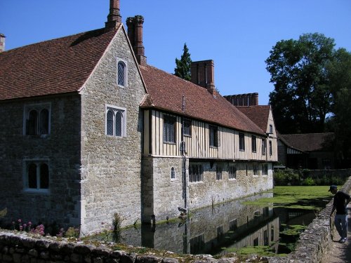 National Trust House with moat