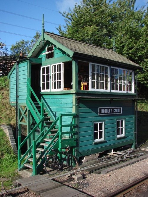 Rothley signal box on the Great Central Railway, Leicestershire.