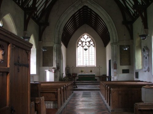 Inside Brent Pelham Church, Herts