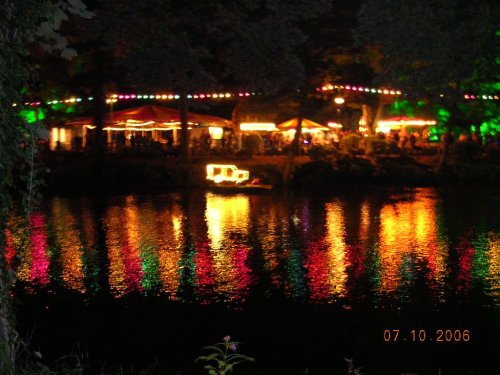 Matlock Bath, Derbyshire. River illuminations & fairground